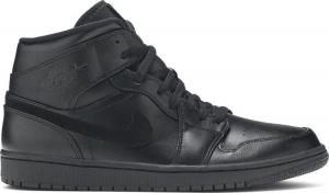 Nike air jordan 1 mid all black online