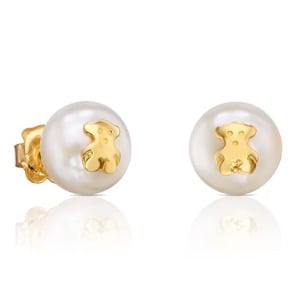 Серьги Tous Tous Bear With Pearls Bear Motif, золото