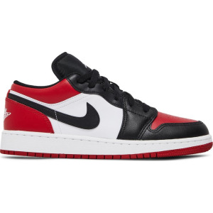 Кроссовки Air Jordan 1 Low GS Bred Toe, красный