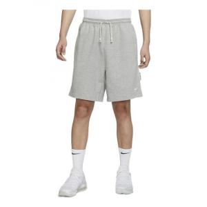 Nike SS22 Solid Color Drawstring Lacing Basketball Shorts Gray DQ5713 063 CDEK.Shopping
