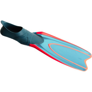 Ласты для снорклинга взрослые сине-красные флуоресцентные SNK 900 Subea