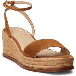 Босоножки Leona Suede Espadrille LAUREN Ralph Lauren, цвет Whiskey