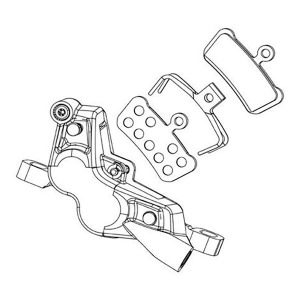 Тормоза Sram G2 Ultimate A2 Caliper Assembly Standard disc caliper