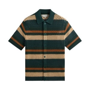 Рубашка Kith Thompson Crochet Button Down Shirt, разноцветный