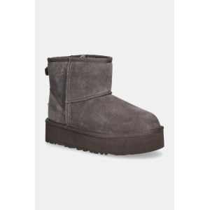 Детские зимние сапоги UGG CLASSIC MINI PLATFORM, коричневый