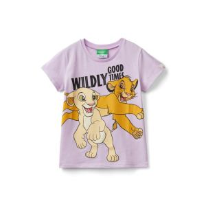 Футболка THE LION KING United Colors of Benetton, сирень