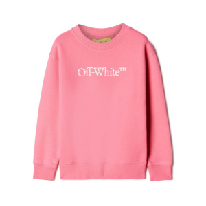 Off-White Kids толстовка с логотипом, розовый