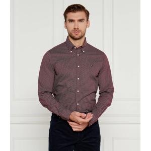 Рубашка Tommy Hilfiger Slim Fit, бордо