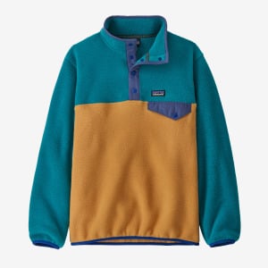 Детский легкий флисовый пуловер Synchilla Snap-T Patagonia, цвет Dried Mango