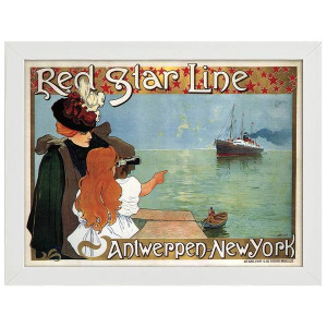 Рамка для фотографий LegendArte Poster Red Star Line, белый