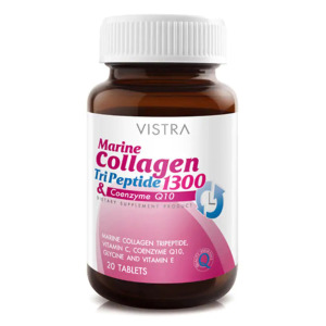 Коллаген Vistra Marine Collagen Tripeptide 1300 & Coenzyme Q10, 30 капсул