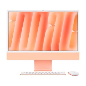 Моноблок Apple iMac 24" М4 (2024), 8 CPU/8 GPU, 16ГБ/256 ГБ, Gigabit Ethernet, Orange, английская клавиатура