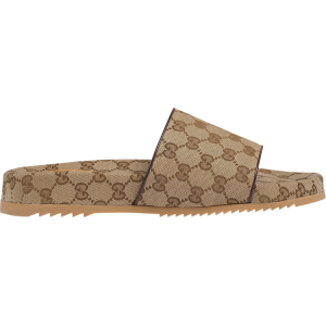 Сандалии Gucci GG Canvas Slide Sandal Beige Monogram, бежевый