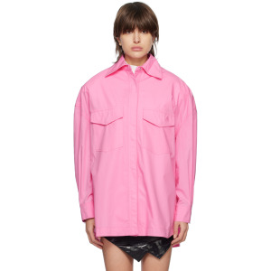 Розовая короткая куртка The Attico