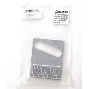 005-3354-000 Оригинальный бридж Telecaster серии Fender Standard с 6 седлами, хром 005-3354-000 Genuine Fender Standard Series 6-saddle Telecaster Bridge Chrome