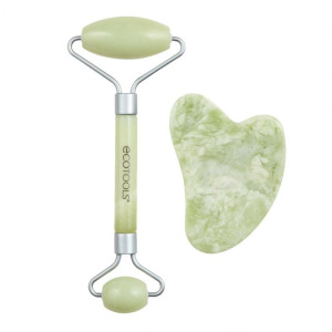 Набор косметики Set Rodillo Facial + Gua Sha Jade Ecotools, 1 unidad