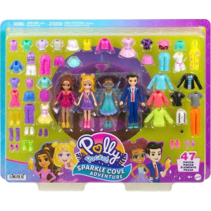 Кукла Hkw10 комбинированный игровой набор «полли карман и друзья» Mattel