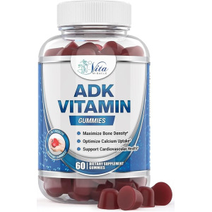 Жевательные таблетки Vita Miracle ADK с витаминными добавками, содержащие витамин D 5000 МЕ, витамин A 3000 МЕ, 60 капсу