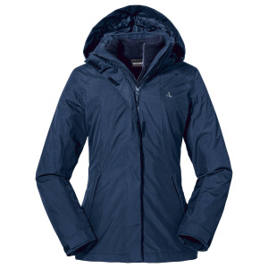 Куртка зимняя Partinello L для походов/улицы/трекинга женская непромокаемая 10000 мм SCHÖFFEL, темно-синий / темно-синий / белый
