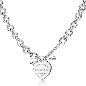 Колье Tiffany & Co. Return to Tiffany Lovestruck Heart Tag, серебро