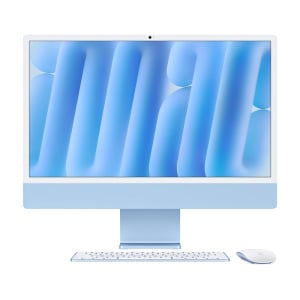 Моноблок Apple iMac 24" М4 (2024), 8 CPU/8 GPU, 24ГБ/512 ГБ, No Ethernet, Blue, английская клавиатура