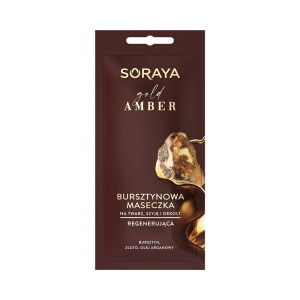 Soraya Gold Amber регенерирующая янтарная маска для лица, шеи и зоны декольте 8мл