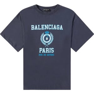 Футболка Balenciaga T-Shirt 'Marine Blue', синий