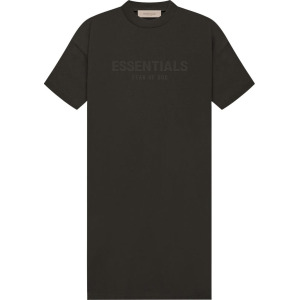 Платье Fear of God Essentials Tee Dress 'Off Black', черный