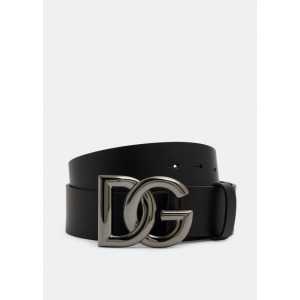 Ремень DOLCE&GABBANA Crossover DG leather belt, черный