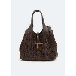 Сумка-тоут TOD'S Timeless mini shopping bag, коричневый