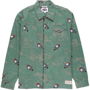 Рубашка Billionaire Boys Club Space Woven Shirt 'Green', зеленый