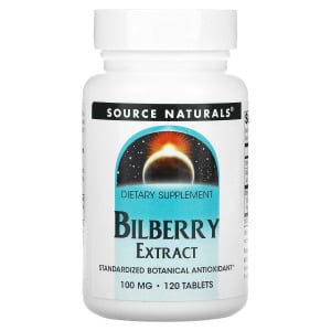 Source Naturals, Экстракт черники, 100 мг, 120 таблеток