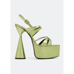 Сандалии D'ACCORI Belle platform sandals, зеленый