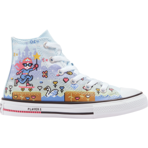 Кроссовки Converse Chuck Taylor All Star High GS Gamer - Skateboarding Princess, синий