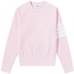 Вафельный свитшот 4 Bar реглан Thom Browne