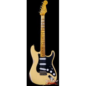 Электрогитара Fender Custom Shop Limited Edition 70th Anniversary 1954 Stratocaster Relic Nocaster Blonde with Black Pickguard 7.50 LBS