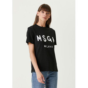 Футболка с логотипом Msgm, черный