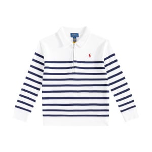 Полосатая толстовка из хлопкового джерси Polo Ralph Lauren, белый