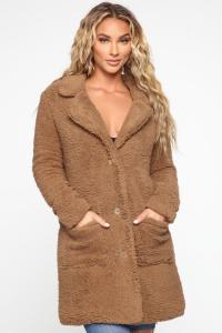 Пальто Fashion Nova JKJR000095, мокко