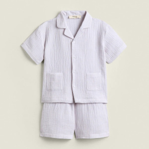 Детская пижама Zara Home Muslin, 2 предмета, сиреневый