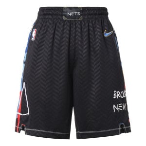 Шорты короткие brooklyn nets city edition 2020 Nike, черный