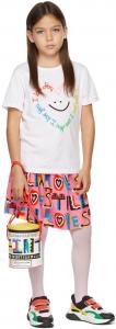 Детская белая футболка Smile Heart Stella McCartney