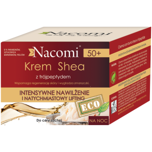 Nacomi Интенсивно увлажняющий ночной крем для лица против морщин 50+, 50 мл