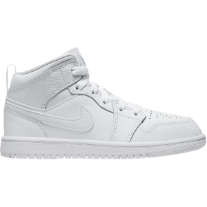 Кроссовки Air Jordan 1 Mid PS Triple White, белый