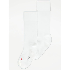 Белые футбольные носки с антибактериальной прокладкой George., белый