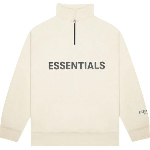 Толстовка Fear of God Essentials Half Zip Sweatshirt 'Cream', кремовый