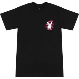 Футболка Anti Social Social Club x Playboy Remix T-Shirt 'Black', черный