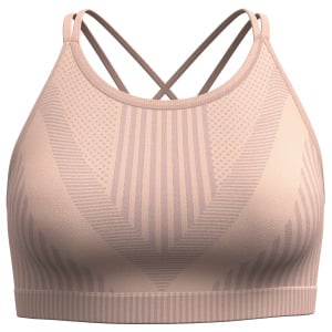 Спортивный бюстгальтер Smartwool Women's Intraknit Strappy Bra, цвет Pink Sugar Heather