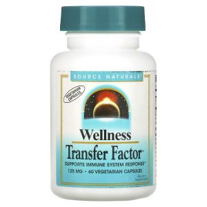 Source Naturals Wellness Transfer Factor 125 мг, 60 вегетарианских капсул