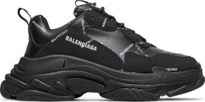 Balenciaga triple s black allover logo top